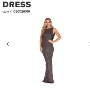 Windsor open back gown